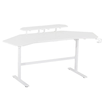 Urban Designs 70.5" Gaming Desk with Adjustable Monitor Shelves