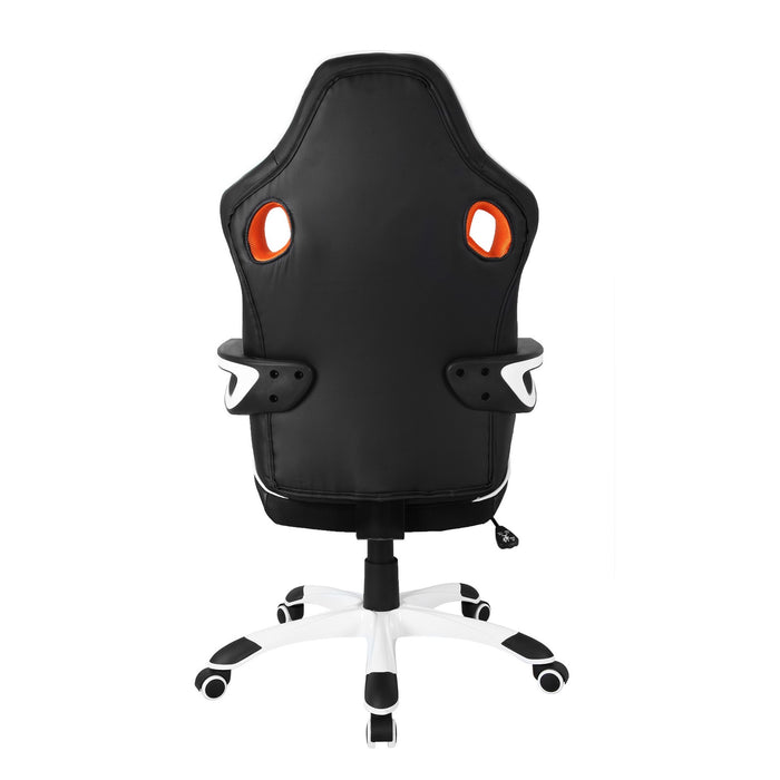 Urban Designs Black and White Racing Style Home Office Chair