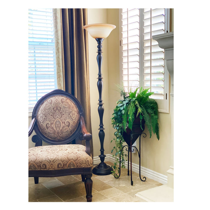Urban Designs Buckingham 71-Inch Torchiere Floor Lamp