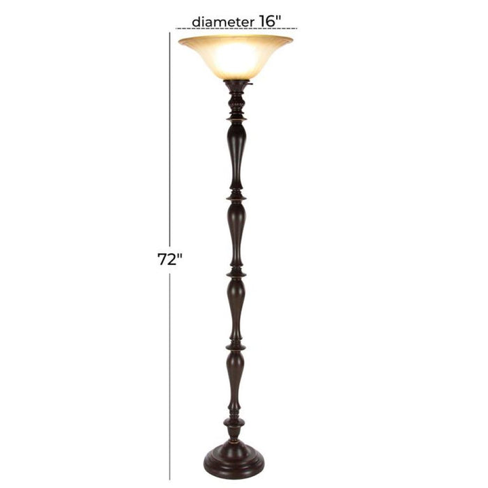 Urban Designs Buckingham 71-Inch Torchiere Floor Lamp
