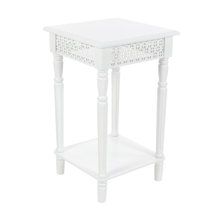 Urban Designs California Collection Wood Square Side Table