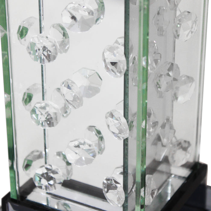 Urban Designs Crystal Tower Glass Candle Holder