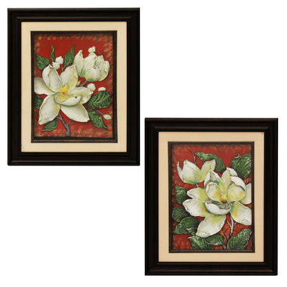 Urban Designs Handcrafted 4-Piece Set Artisan Metal Wall Art - Poppy & Magnolia