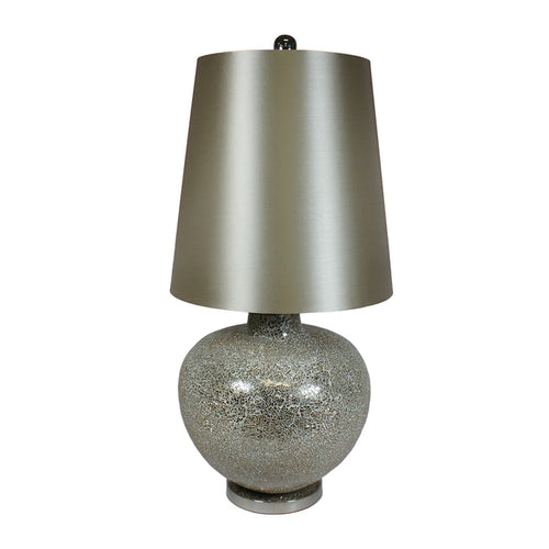 Urban Designs Oversized Handcrafted Glass Mosaic Table Lamp