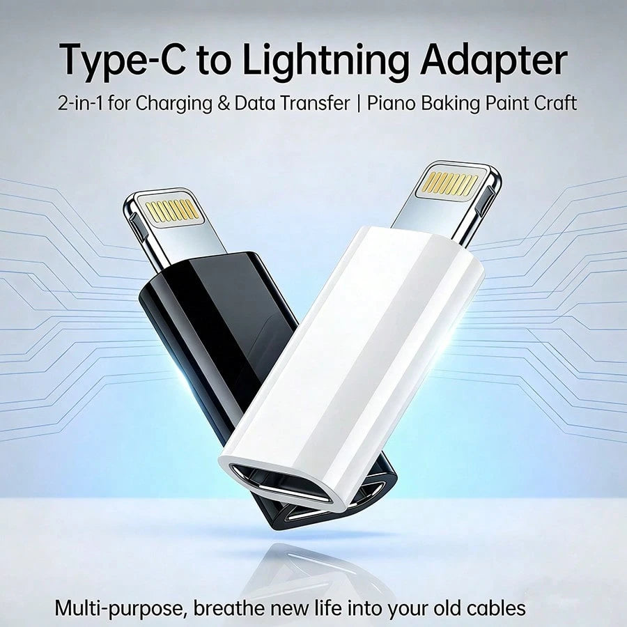 USB-C Female To Lightning Male Adapter, Lightning To USB-C Adapter, Compatible With IPhone 14/14 Pro/14 Pro Max/13/13 Pro/12/12 Pro/11/11 Pro/XR/XS/X/8/8 Plus, USB-C Charging Converter
