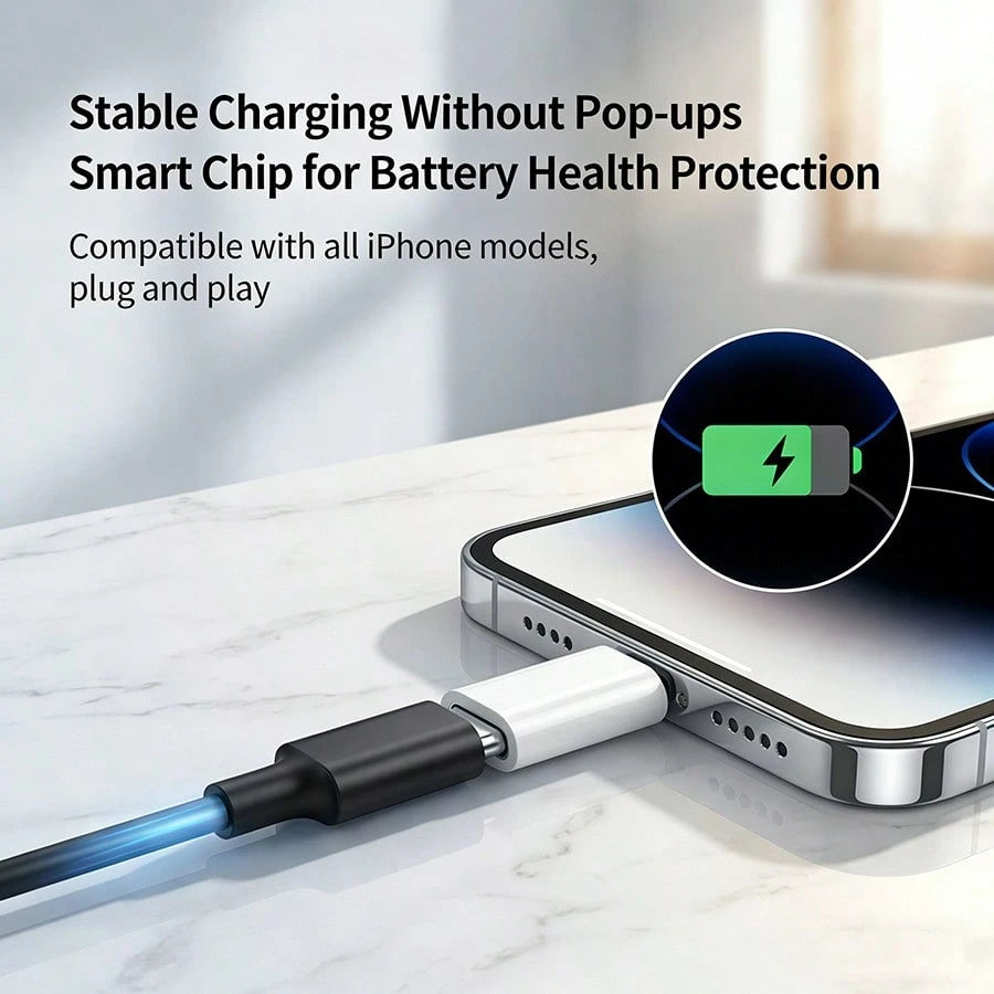 USB-C Female To Lightning Male Adapter, Lightning To USB-C Adapter, Compatible With IPhone 14/14 Pro/14 Pro Max/13/13 Pro/12/12 Pro/11/11 Pro/XR/XS/X/8/8 Plus, USB-C Charging Converter