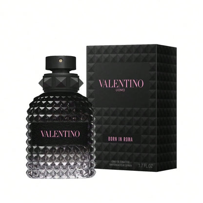 VALENTINO Born In Roma Uomo Eau De Toilette Spray, 50ml/ 1.7 Fl Oz, Woody & Earthy Scent