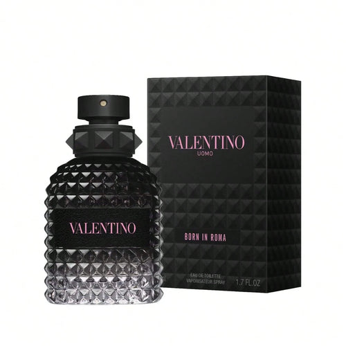 VALENTINO Born In Roma Uomo Eau De Toilette Spray, 50ml/ 1.7 Fl Oz, Woody & Earthy Scent