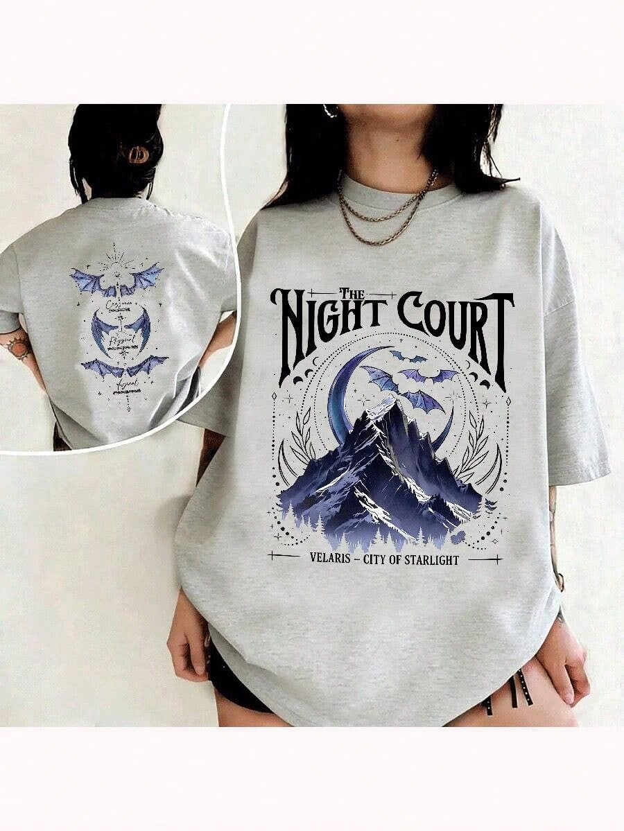 Velaris The Night Court Acotar Two-Sided Comfort Shirt, Velaris The Night Court Shirt, Court Of Dreams, Inner Circle Acotar Tee-Unisex Summer Casual
