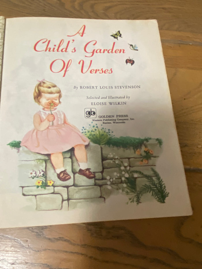 Vintage Little Golden Book A Child's Garden Of Verses, 1979 - Deer Creek Mercantile