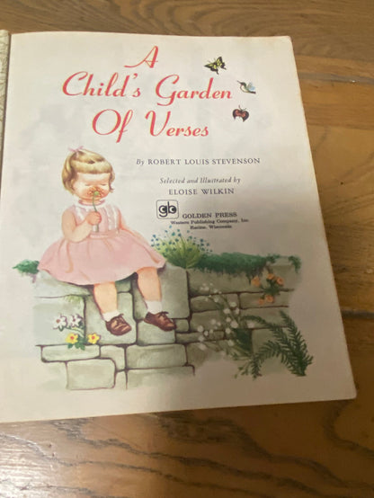 Vintage Little Golden Book A Child's Garden Of Verses, 1979 - Deer Creek Mercantile