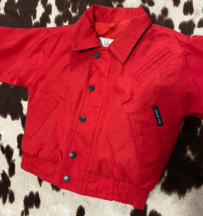 Vintage London Fog Red Jacket *24 Months - Deer Creek Mercantile