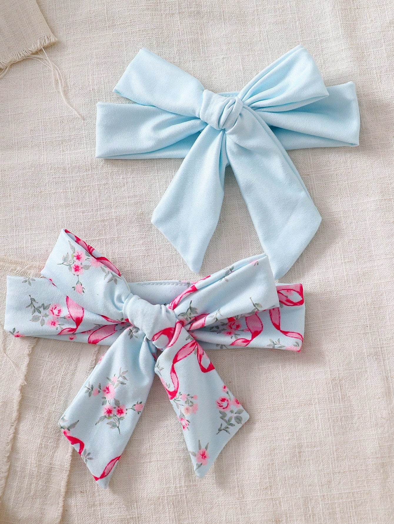 Vintaside Kids 2-Piece Baby Girls Footed Romper Set With Headband,Light Pink,Autumn,Cute,Family Matching Floral Print Long Sleeve Pajamas Newborn Toddler Sleepwear