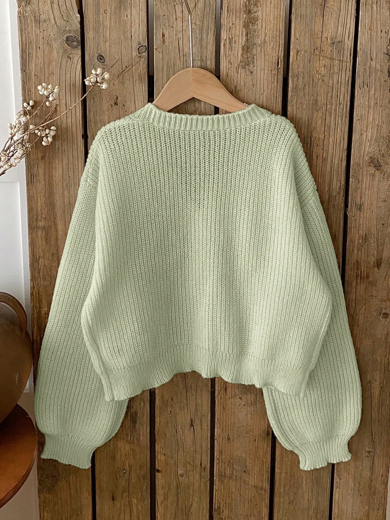 Vintaside Kids Tween Girls Sweet & Cute 3D Colorful Floral Apricot Autumn/Winter Cardigan Sweater