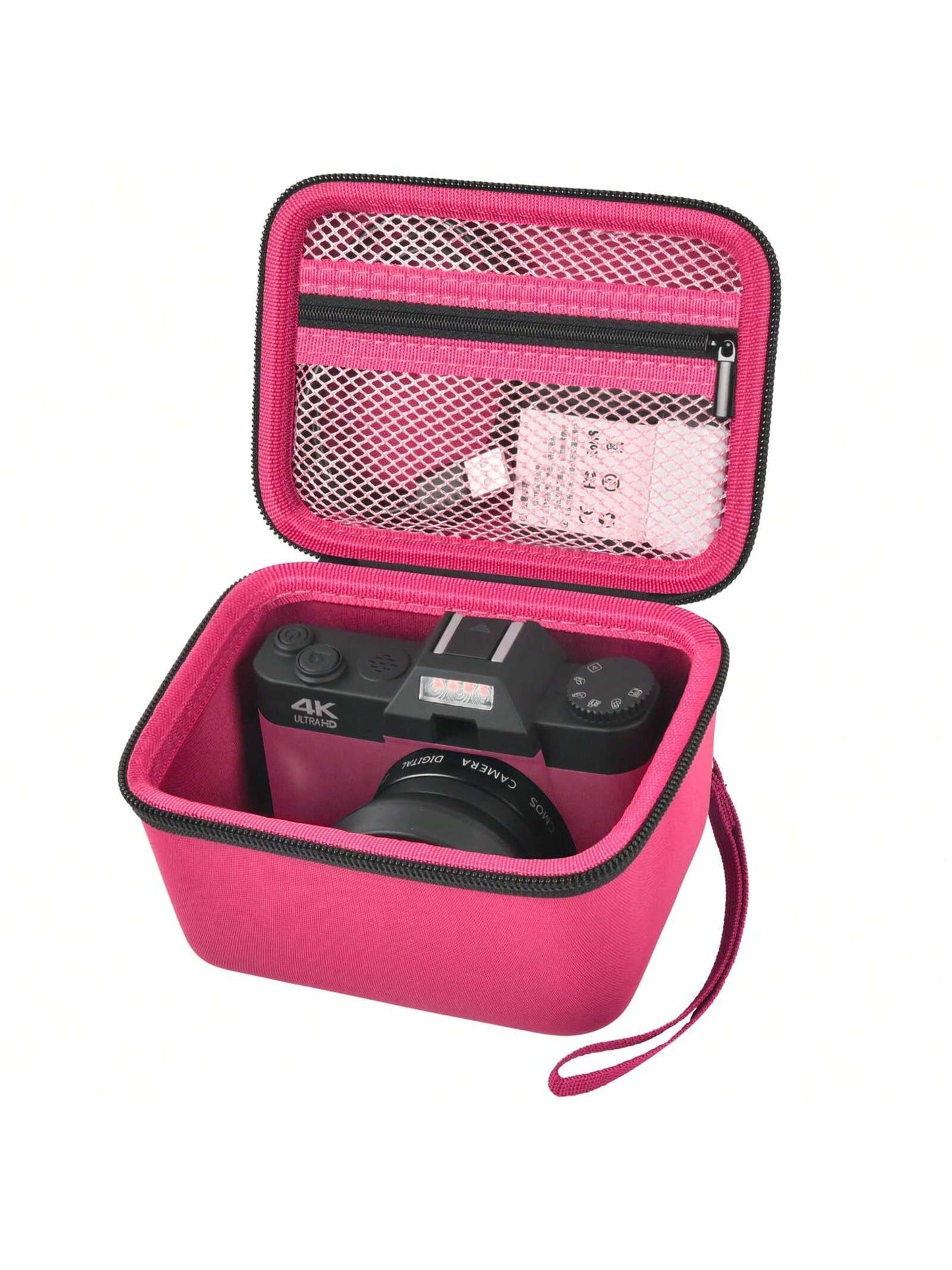 Vlogging Camera Case Compatible With Duluvulu/For TEBNGIHNM/For Zheozeig/For Oiadek 4K Digital Cameras. Vlog Camera Carrying Storage For Lens, Cable And Other Accessories (Box Only)