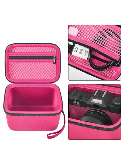 Vlogging Camera Case Compatible With Duluvulu/For TEBNGIHNM/For Zheozeig/For Oiadek 4K Digital Cameras. Vlog Camera Carrying Storage For Lens, Cable And Other Accessories (Box Only)