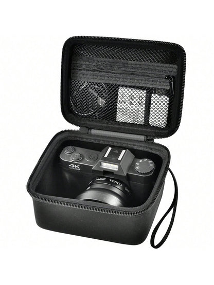 Vlogging Camera Case Compatible With Duluvulu/For TEBNGIHNM/For Zheozeig/For Oiadek 4K Digital Cameras. Vlog Camera Carrying Storage For Lens, Cable And Other Accessories (Box Only)