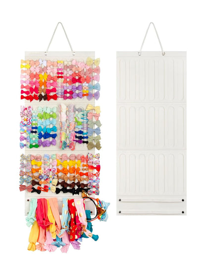 Wall-Mounted Hair Accessory Bow Storage Rack- Large Capacity Hair Clip Storage, Suitable For Nursery, Space-Saving, Easy To Display- Baby Room Storage