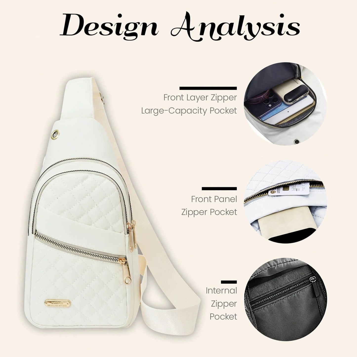 Water Resistant Sling Bag For Men Women, Lightweight Crossbody Chest Backpack, Adjustable Strap Shoulder Fanny Pack For Travel Hiking Cycling Daily Us