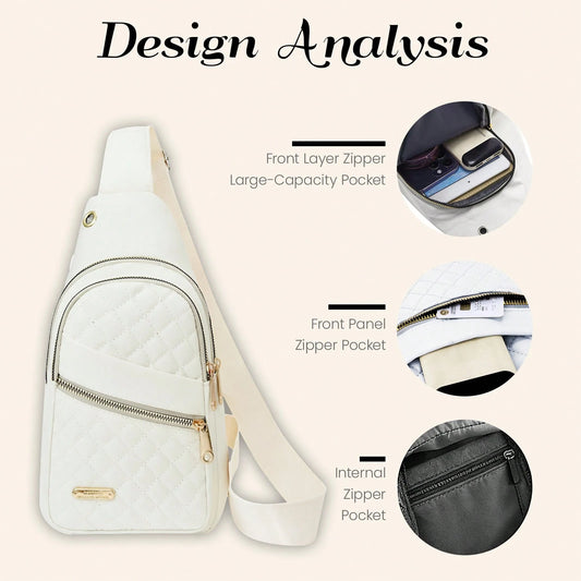 Water Resistant Sling Bag For Men Women, Lightweight Crossbody Chest Backpack, Adjustable Strap Shoulder Fanny Pack For Travel Hiking Cycling Daily Us