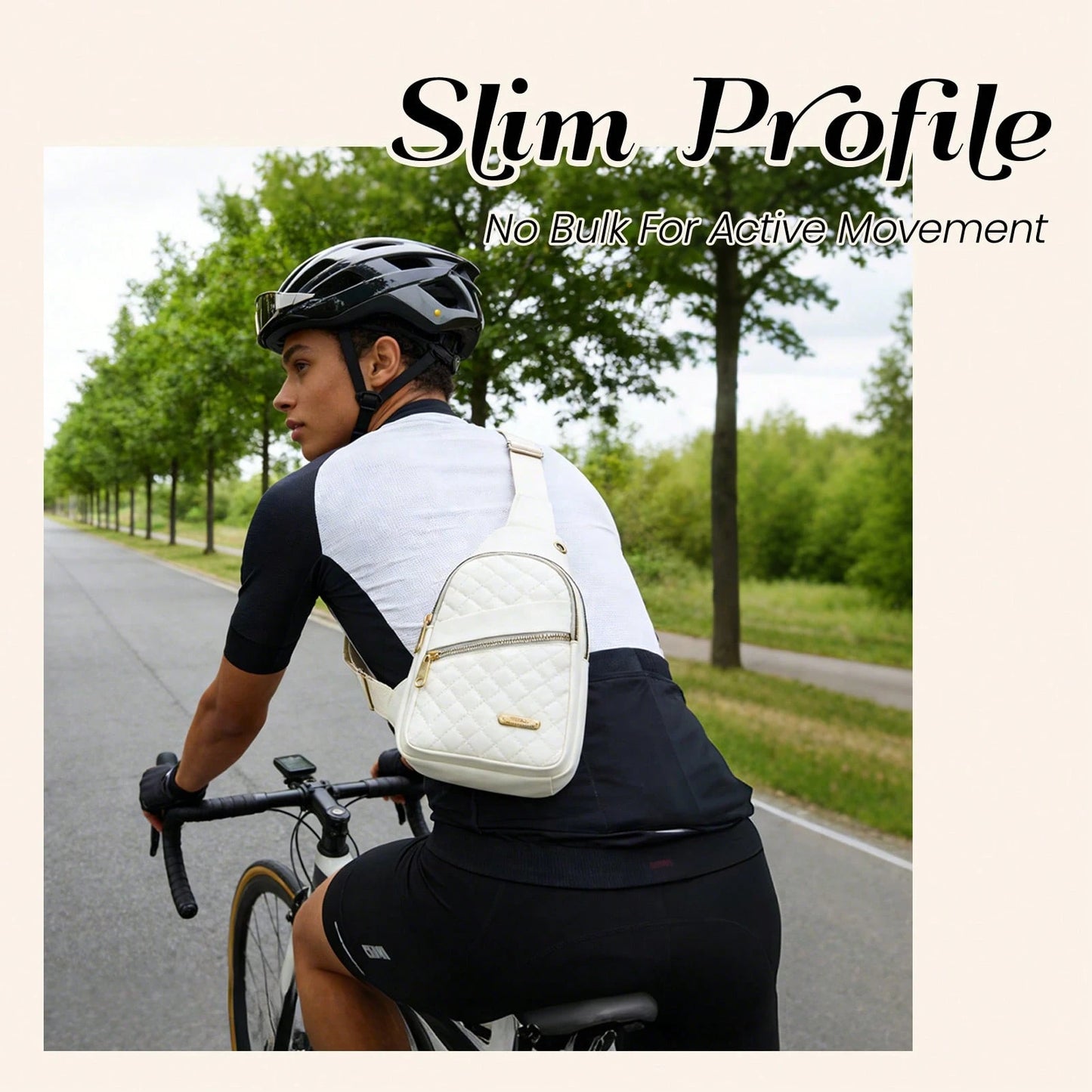 Water Resistant Sling Bag For Men Women, Lightweight Crossbody Chest Backpack, Adjustable Strap Shoulder Fanny Pack For Travel Hiking Cycling Daily Us