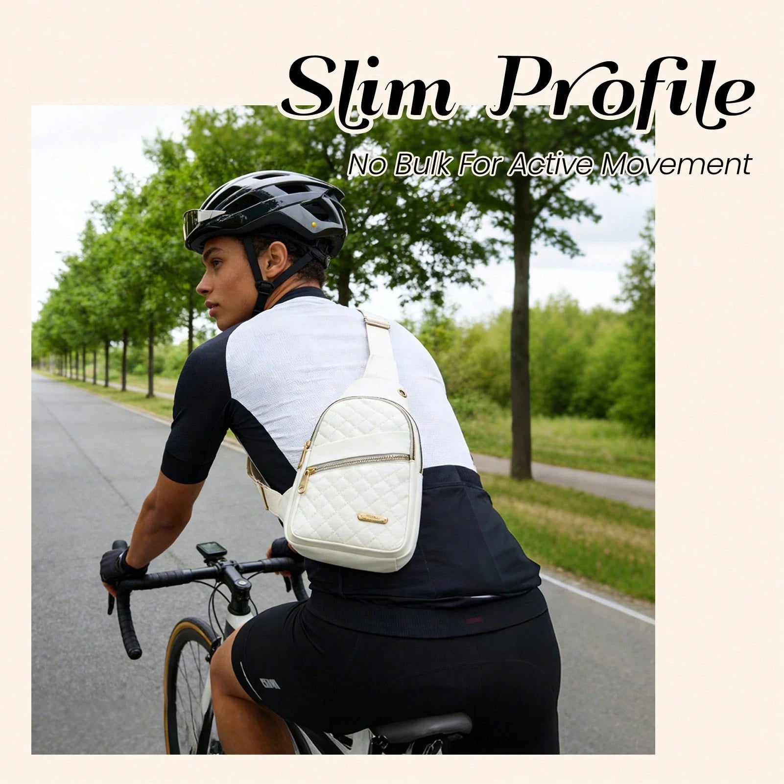 Water Resistant Sling Bag For Men Women, Lightweight Crossbody Chest Backpack, Adjustable Strap Shoulder Fanny Pack For Travel Hiking Cycling Daily Us