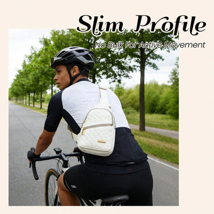 Water Resistant Sling Bag For Men Women, Lightweight Crossbody Chest Backpack, Adjustable Strap Shoulder Fanny Pack For Travel Hiking Cycling Daily Us