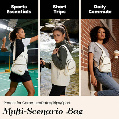 Water Resistant Sling Bag For Men Women, Lightweight Crossbody Chest Backpack, Adjustable Strap Shoulder Fanny Pack For Travel Hiking Cycling Daily Us