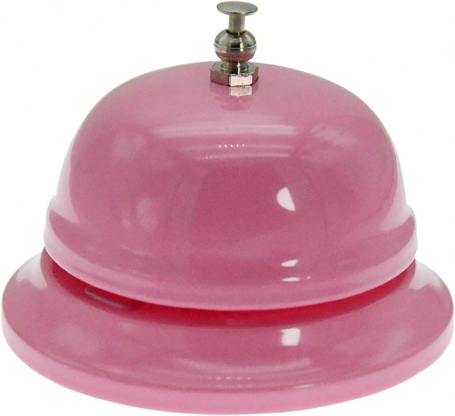 WEKOIL Call Bell Desk Service Ding Bell For Restaurant Hotel Room Kitchen Party Office Receptionist Elderly Teachers Chef Large Cute Bell Whole Pink,3.3 Inch