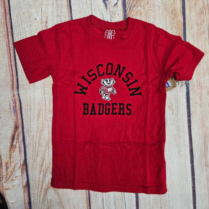 WES AND WILL WIS COTTON SS TEE CHERRY 1WIS192