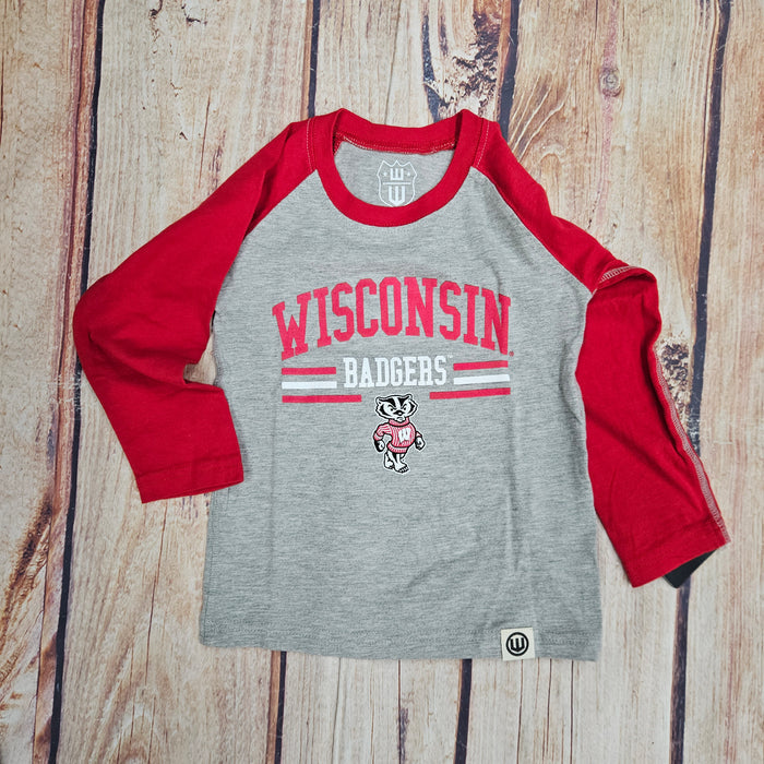WES AND WILLY WIS LS HEATHER RAGLAN CHERRY 81LWIS250D