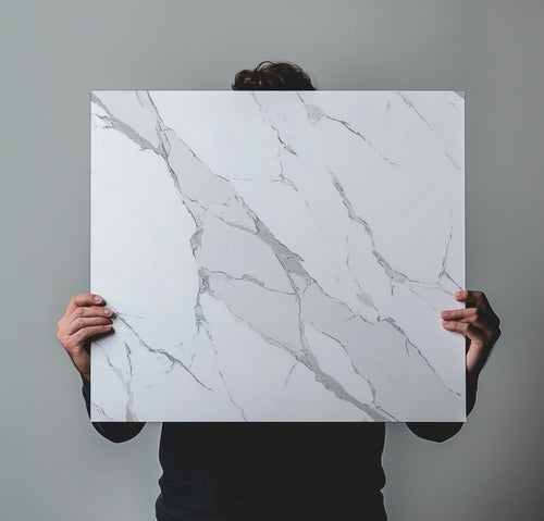 Whimsical Carrara Marble