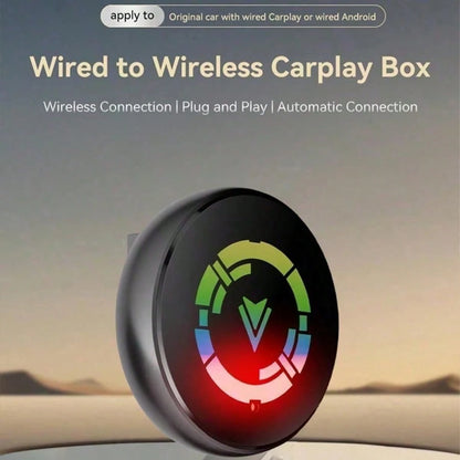 Wireless CarPlay Adapter For Android 11+/Ios 10+ (2 In 1)- 2025 Upgrade Wired CarPlay,Metal Body,Mini Size,Plug And Play,Perfect Compatible With Built-In Wired Apple CarPlay And Android Auto Cars