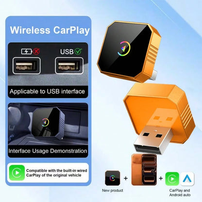 Wireless CarPlay & Android Auto Adapter, 2026 Upgraded 2-In-1 Design, Wired To Wireless Car Converter, Fast Pairing, Auto Reconnection, Car Interior Upgrade Accessory