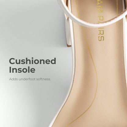 Women Chunky Low Heel Summer Sandals, Elegant Open Toe Ankle Strap Low Heeled Sandals For Causal And Wedding Party Wearing