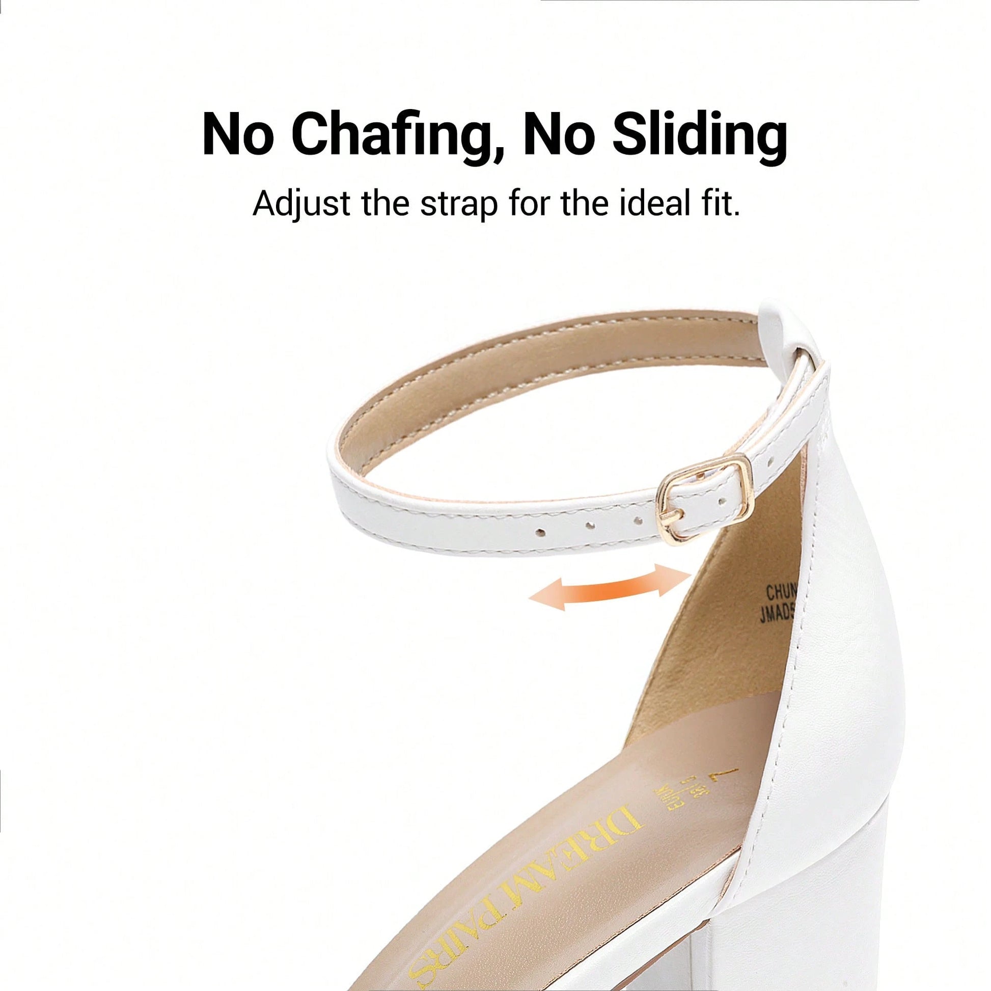 Women Classic Heeled Sandals With Adjustable Ankle Strap And Comfortable Chunky Heel For Festival Party Wedding Prom Spring Summer Daily Wearing