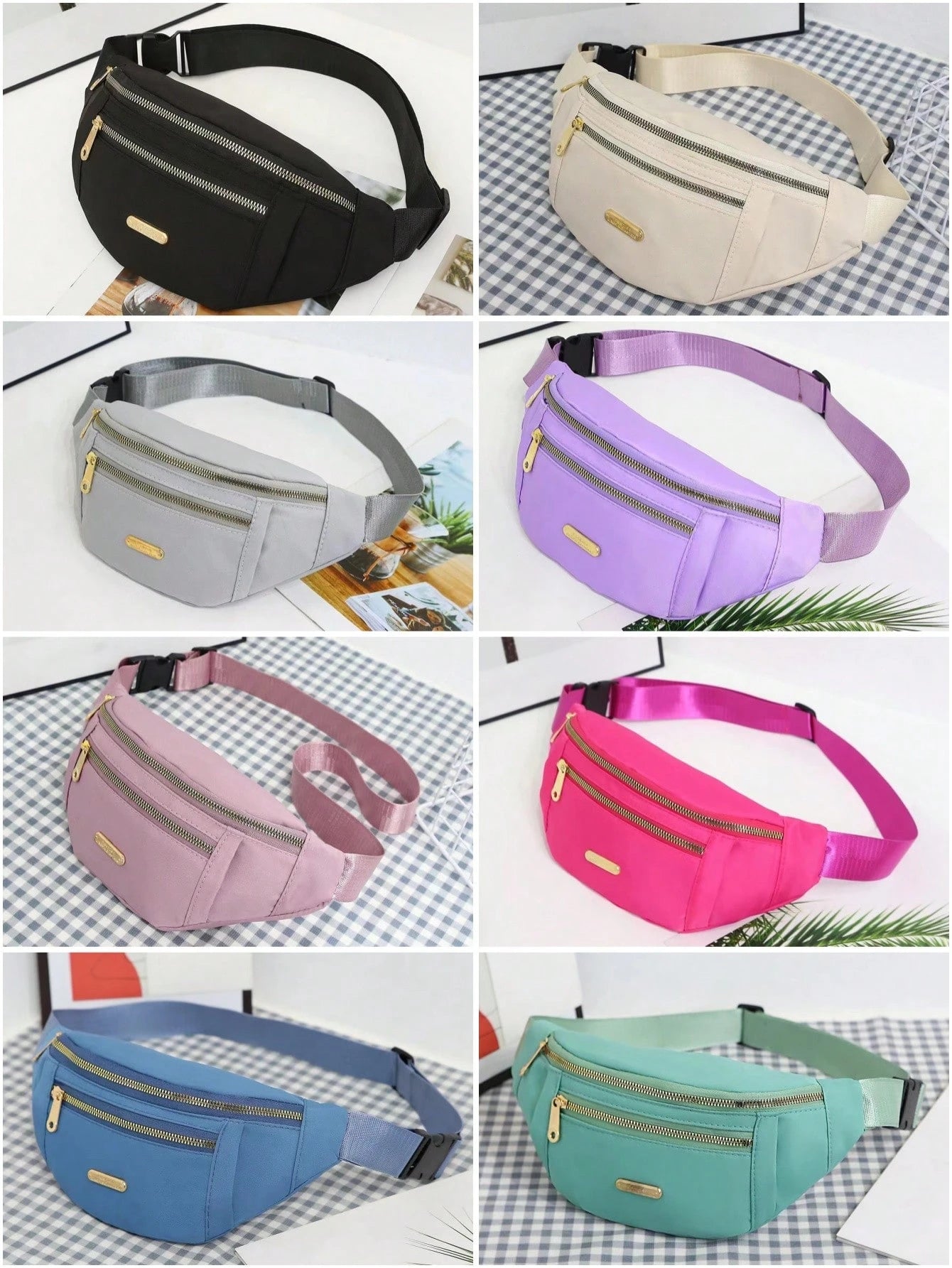 Women Fashion Waist Bag Casual Commute Sport Portable Shoulder Crossbody Bag With Multiple Pockets, Phone Pouch