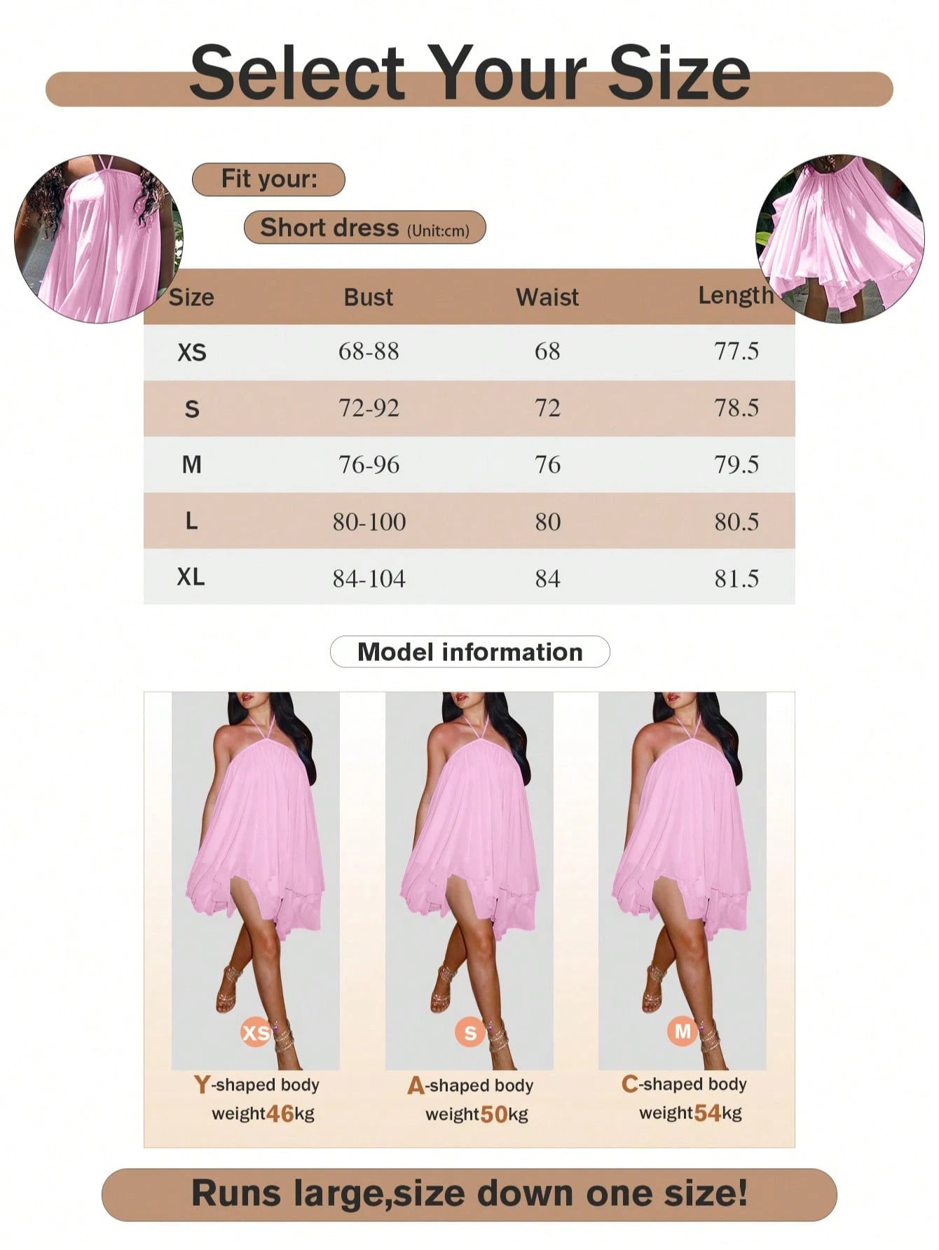 Women's Backless Spaghetti Strap Sleeveless Mini Dress, Sexy Elegant Fashion Party Skirt, Suitable For Office, Commute, And Vacation Pink Summer, Vacationcore