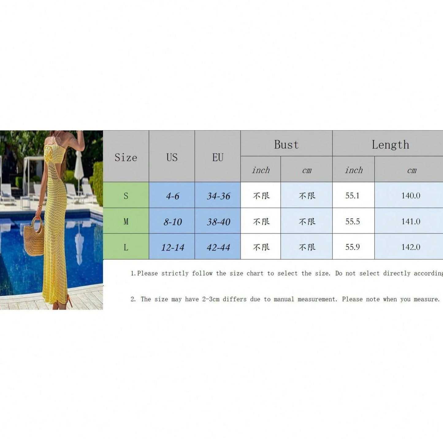 Women's Crochet Knit Maxi Dress With Fringe Sexy See Through Cutout Halter Backless Boho Style Beach Party Vacation Summer Outfit Resort Wear