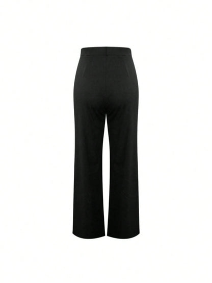 Women's Fashionable High-Waisted Flared Pants, Multiple Colors Available, Boho-Chic