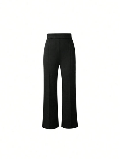 Women's Fashionable High-Waisted Flared Pants, Multiple Colors Available, Boho-Chic