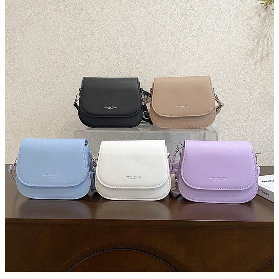 Women's Leather Shoulder Bags, Square Bags, Handbags, Crossbody Bags, And Arm-Crossing Strap Bags, Ideal For Office Workers, Commuters, And Students