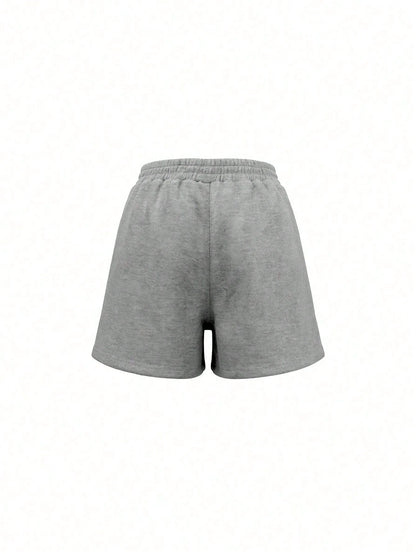 Women's Loose Casual Shorts, Elastic Waist, Versatile Style, Suitable For Beach, Brunch, Wedding, Back To School And Teacher Occasions