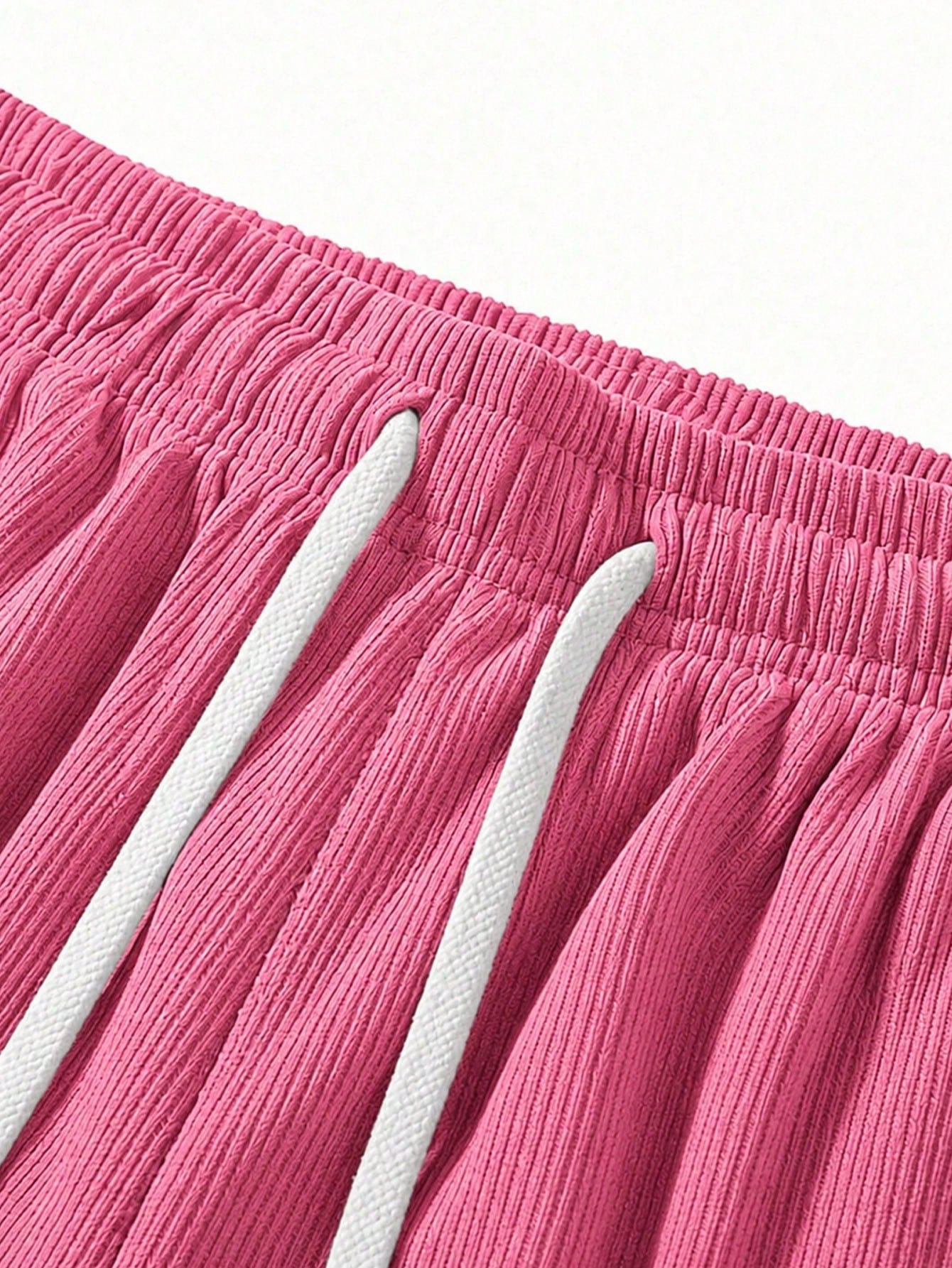 Women's New Elegant Fashion Corduroy Casual Long Pants, Solid Color With Drawstring Pockets, Comfortable Style Sports