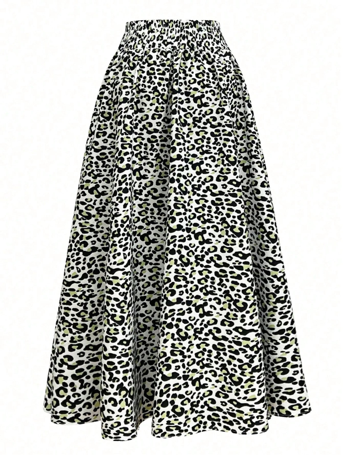 Women's Printed Pattern Casual Daily Vacation Leisure Skirt, Elastic Waist Slim Fit A-Line Long Lightweight Elegant Printed Women's Daily Casual Skirt