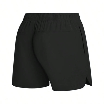 Women's Summer Drawstring Waist Solid Color Pocket Casual Versatile Daily Wear Outdoor Yoga Shorts Sports