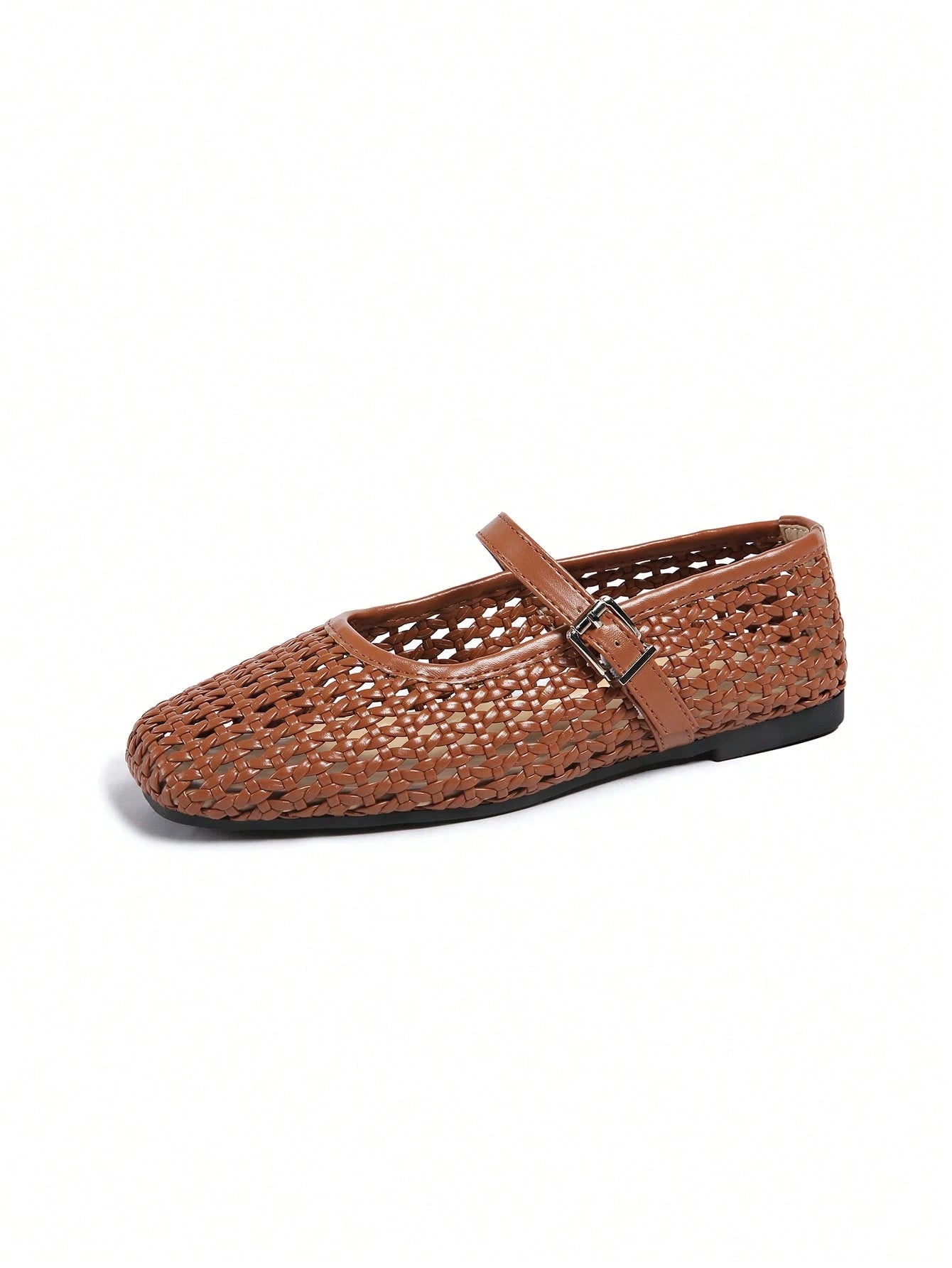 Women's Summer New Fashion Flat Shoes, Hollow-Out Buckle Design, Comfortable Wear, Suitable For Travel, Vacation, Mother's Day, Ballet