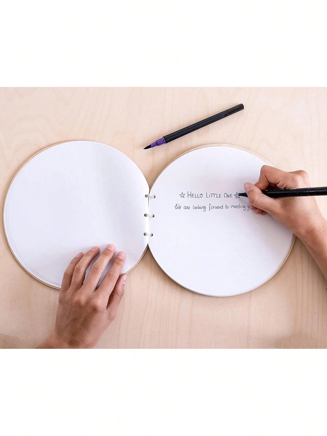Wooden Baby Shower Guest Book 1pc, Baby Shower Games Guestbook Keepsake Memory Book,40 PagesRustic Baby Shower Guest Sign In Book, Baby Shower Games Guestbook Keepsake Memory Book,Keepsakes For Baby S