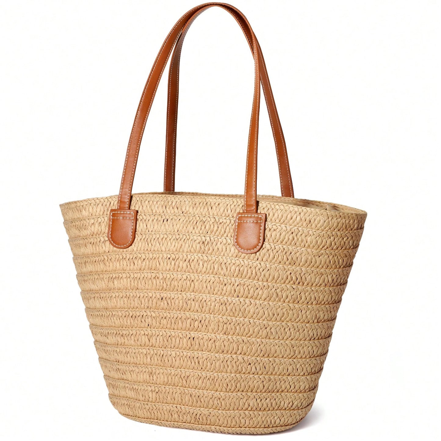 Woven Tote Bag For Women Summer Straw Beach Bag Shoulder Handbags Boho Bag Pool Bag, Beach Essentials Women Bags For Vacation & Holiday