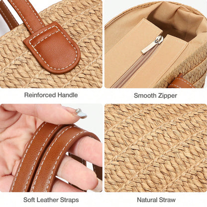 Woven Tote Bag For Women Summer Straw Beach Bag Shoulder Handbags Boho Bag Pool Bag, Beach Essentials Women Bags For Vacation & Holiday